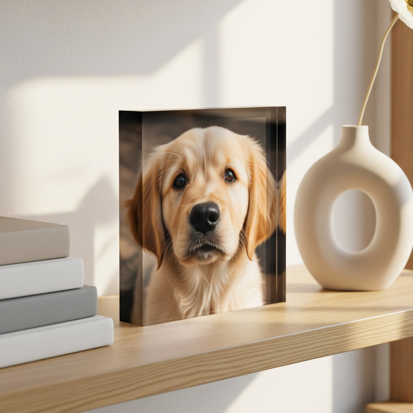 ✨ ¾″ Acrylic Photo Block — crystal-clear depth for your best memories