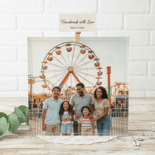 ✨ ¾″ Acrylic Photo Block — crystal - clear depth for your best memories – Custom Home Decor by PixelCraft360, unique decoration for events and special gifts