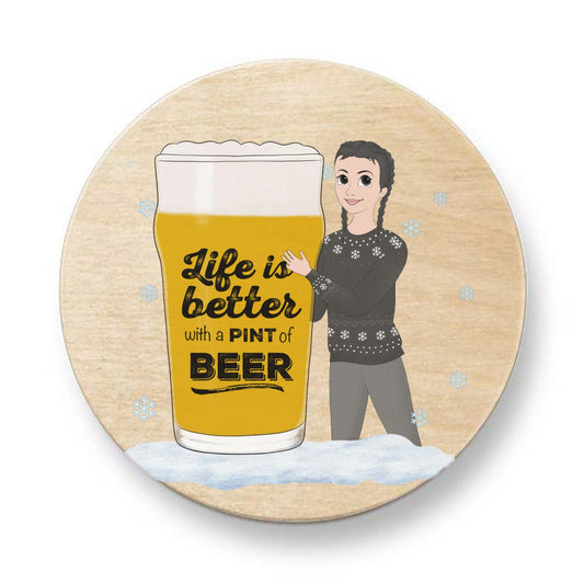 Magnetic Wooden Bottle Opener – Custom by PixelCraft360, unique decoration for events and special gifts