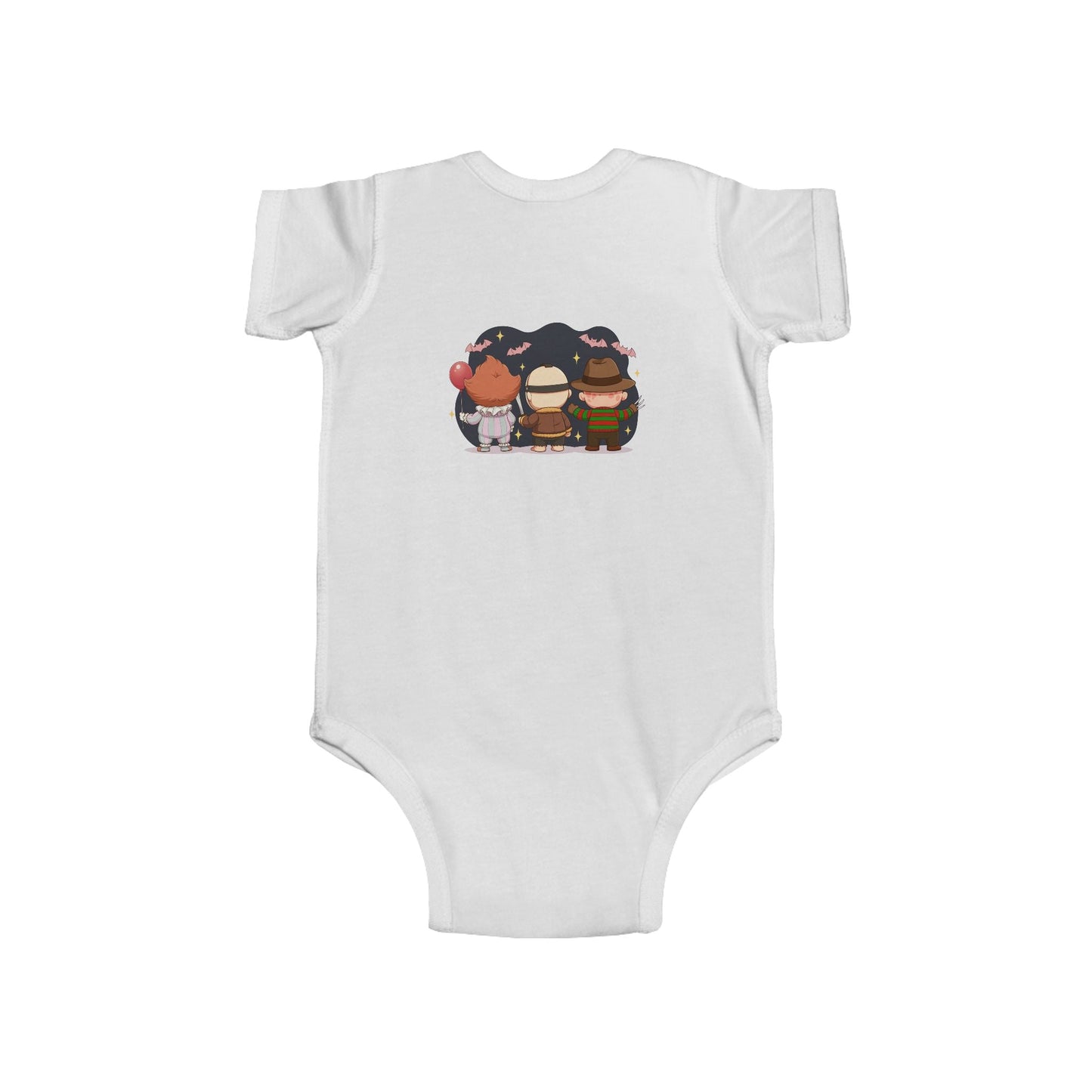 Nightmare Squad Baby Bodysuit | Infant Halloween Outfit, Funny Horror Baby Clothing, Creepy Cotton Onesie, Baby Shower Gift – Custom Kids clothes by PixelCraft360, unique decoration for events and special gifts