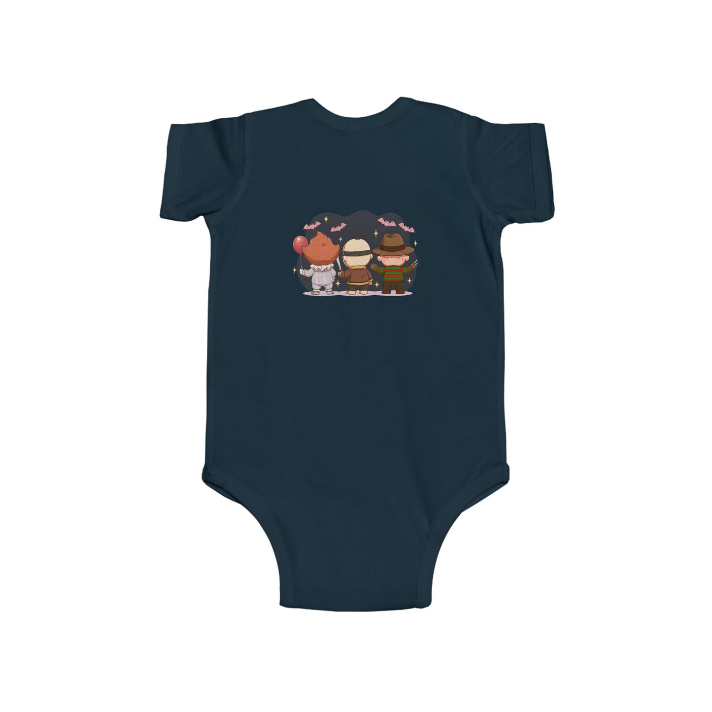 Nightmare Squad Baby Bodysuit | Infant Halloween Outfit, Funny Horror Baby Clothing, Creepy Cotton Onesie, Baby Shower Gift – Custom Kids clothes by PixelCraft360, unique decoration for events and special gifts