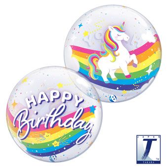 Rainbow Unicorn Balloons - 3-Pack - Image 1