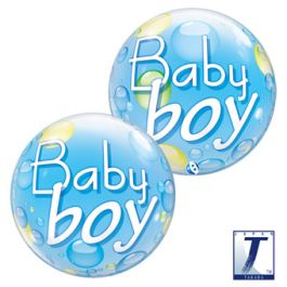 Baby Boy Blue Foil Balloon 22 Inch - Image 1