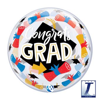 Congrats Grad Balloon - 3-Pack - Image 1