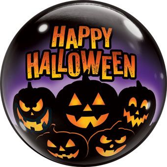 Halloween Balloons - 3-Pack Spooky Pumpkins - Image 1