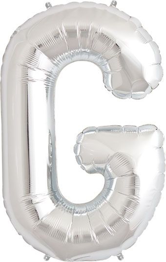 Silver Letter G Balloon - 3-Pack - Image 1