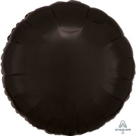 Black Foil Balloon 18 Inch Round Shape - Party Decoration - Image 1