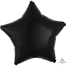 Black Star Balloon 19 Inch Foil - Party Decoration - Image 1