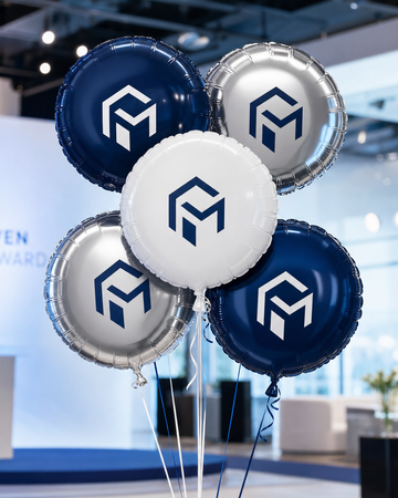 Custom logo and photo foil balloons for business bulk orders