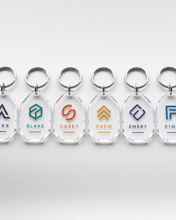 Custom branded acrylic keychains bulk
