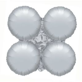 Silver Foil Balloon - Decorative Accent - Image 1