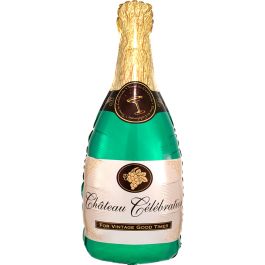 Champagne Bottle Foil Balloon 36 Inch - Celebration Decor - Image 1