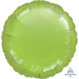 Lime Green 18 Inch Round Foil Balloon - Party Decoration - Image 1