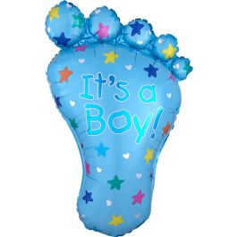 Blue It's A Boy Large Shape Foil Balloon 32 Inch - Image 1