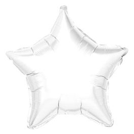 White Star Foil Balloon 19 Inch - Image 1