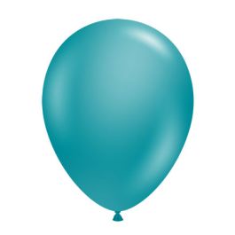 Metallic Teal Round Balloons 11 Inch - 100 Count Pack - Image 1