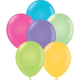 Pastel Tropical Balloons 11 Inch - 100 Count Bulk Pack - Image 1