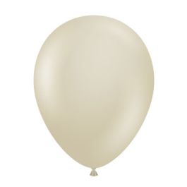 Cream Latex Balloons 11 Inch Round Shape - 100 Count Pack - Image 1