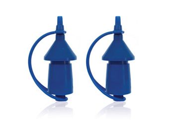 Balloon Sizer & Duplicator 2 Outlets (2-Pack) - Blue - Image 1