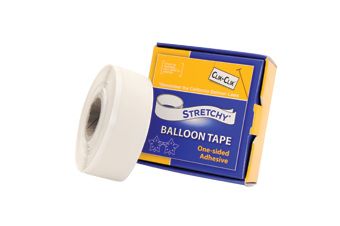 Stretchy Balloon Tape - 2/3" x 25ft Roll for Easy Party Decor - Image 1