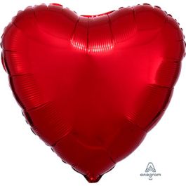 Red Heart Foil Balloon 18 Inch - Perfect for Romance - Image 1