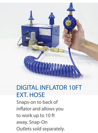 Digital Inflator 10ft Extension Hose for Balloon Machines - Image 1