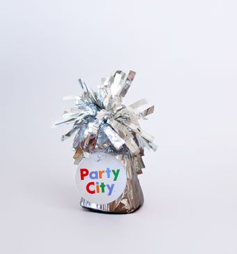 Silver Tinsel Balloon Weight - Party City 170g for All Occasions - Image 1