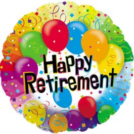 Happy Retirement Balloon 18 Inch Foil - Image 1