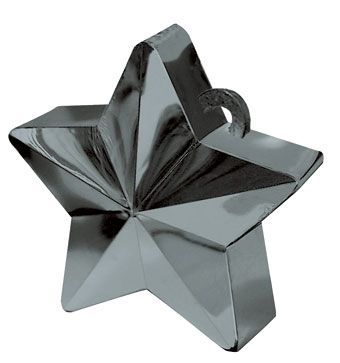 Black Star Balloon 5-Pack - Party Supplies - Image 1