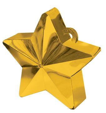 Gold Star Balloon 5-Pack - Party Decorations - Image 1