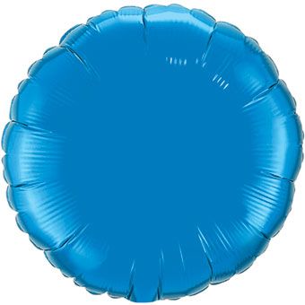 Sapphire Blue Foil Balloons - 3-Pack - Image 1