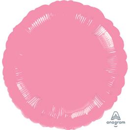 Pink 18 Inch Round Foil Balloon - Single Piece - Image 1
