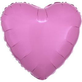 Pink Heart Foil Balloon 18 Inch - Single Piece - Image 1