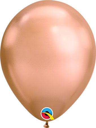 Chrome Rose Gold Balloons - Bag of 100 - Image 1