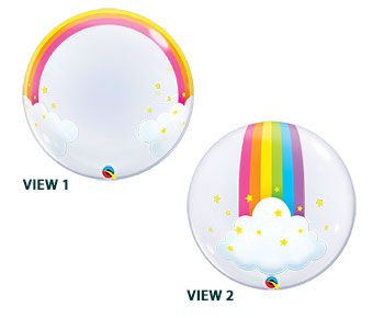 Rainbow Cloud Balloons - 3-Pack - Image 1