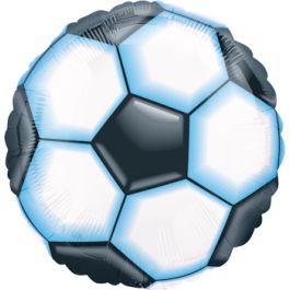 Soccer Ball Foil Balloon 18 Inch - Sports Party Decor - Image 1