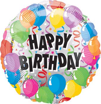 Happy Birthday Balloons - 5-Pack - Image 1