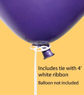 Balloon Ties with Ribbon - 3-Pack - Image 1