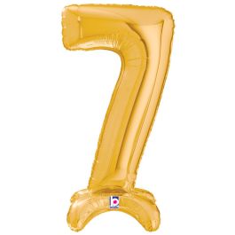 Gold Number 7 Foil Balloon 25 Inch - Image 1