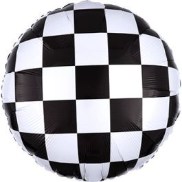 Checkerboard Foil Balloon 18 Inch - Image 1
