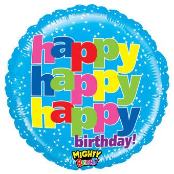 Happy Birthday Balloon - 3-Pack - Image 1