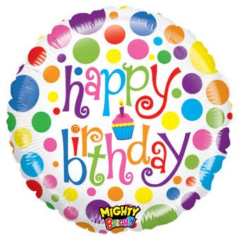 Colorful Birthday Balloons - 3-Pack - Image 1