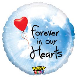 Forever in Our Hearts Foil Balloon 21 Inch - Image 1