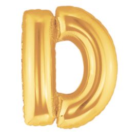 Gold Letter D Foil Balloon 7 Inch - Party Decoration - Image 1