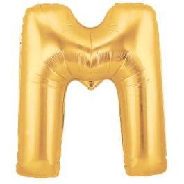 Gold Letter M Foil Balloon 7 Inch - Party Decoration - Image 1