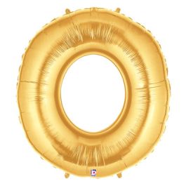 Gold Letter O Balloon 7 Inch - 5-Pack - Image 1