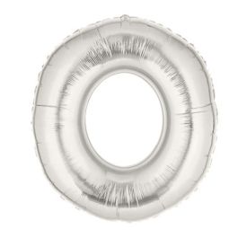 Silver Letter O Foil Balloon 7 Inch - Party Decoration - Image 1