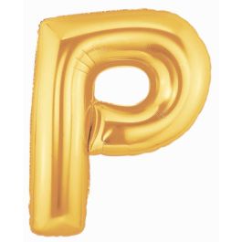 Gold Letter P Foil Balloon 7 Inch - Party Decoration - Image 1