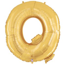 Gold Letter Q Foil Balloon 7 Inch - Party Decoration - Image 1