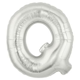 Silver Letter Q Balloon 7 Inch - Foil Party Decoration - Image 1